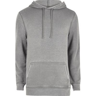 Grey burnout hoodie